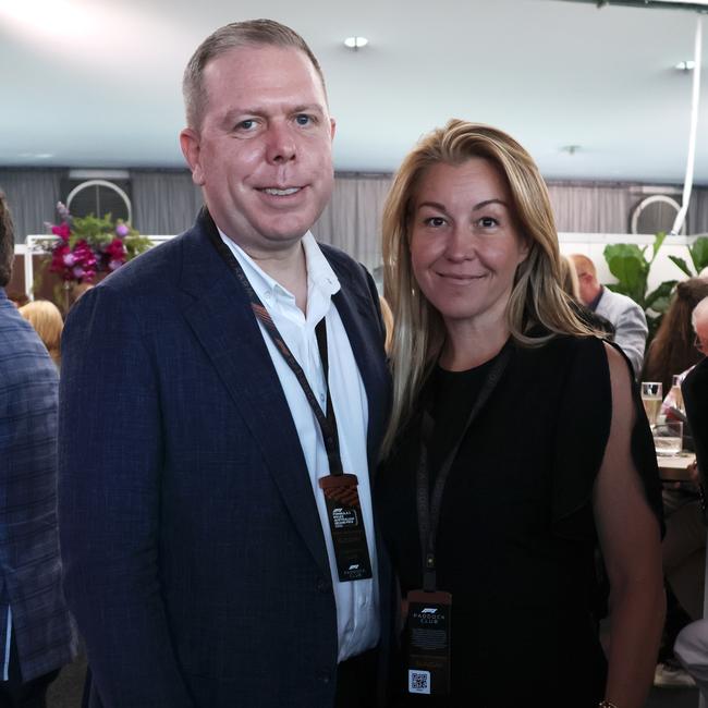 Olivia Wirth, new Myer chief and husband Paul Howes, KPMG. Picture: Angelica Snowden / The Australian