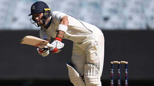 Glenn Maxwell in action during the Sheffield Shield clash against Tasmania.