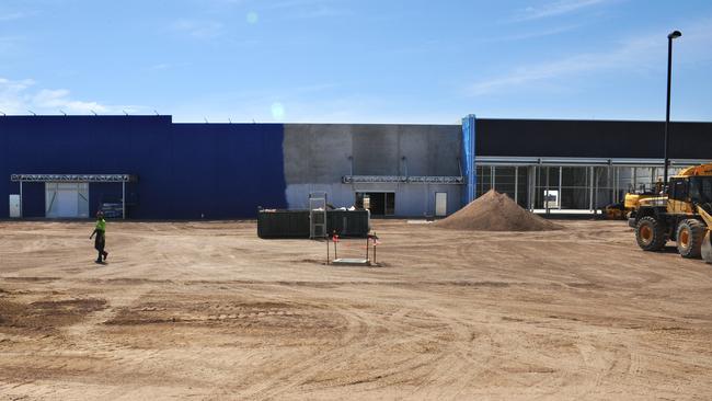 The site of the planned Parafield Masters Home Improvement store has stood empty for months.