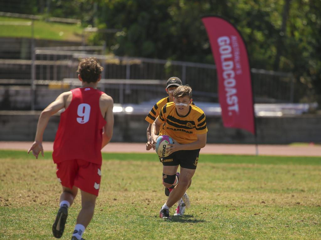 Townsville Grammar V St Pauls at the 2024 Gold Coast Titans All Schools Touch Football Picture: Glenn Campbell