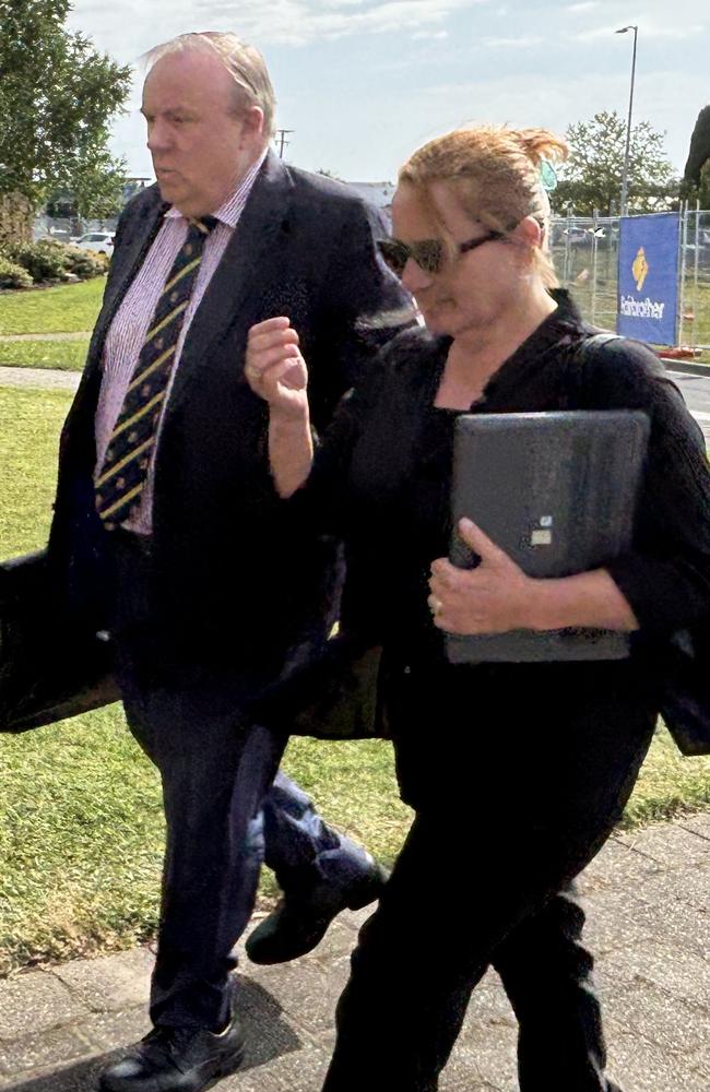 Rosemary Gamble operator of Taz-Zorb arrives at Devonport Magistrates Court. Trial into the jumping castle tragedy at Hillcrest Primary School in Devonport. Picture: Simon McGuire