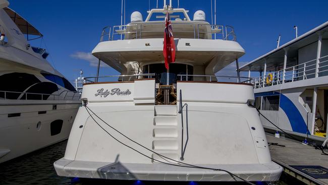 The Lady Pamela docked on the Gold Coast after a two-week trip from Victoria.