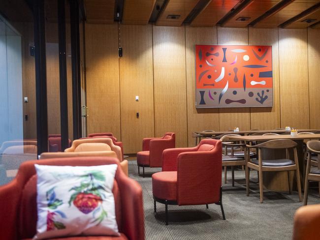 The interior of NSW Parliament freshly renovated cafe. Picture: Jeremy Piper