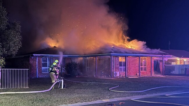 Narromine house fire. Photo: Fire and Rescue NSW.