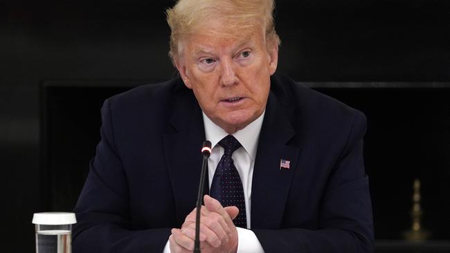 Donald Trump at the White House today. Picture: Evan Vucci/AP