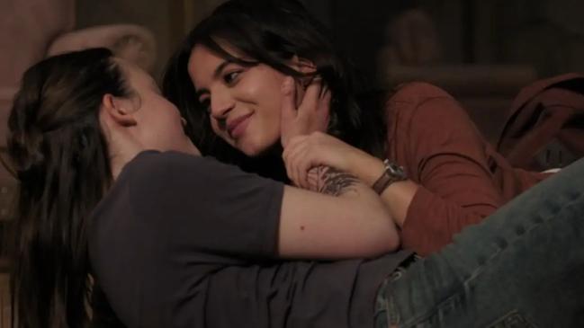Ellie (left) and Dina (right) finally open up to one another in this week’s The Last Of Us. Picture: Max