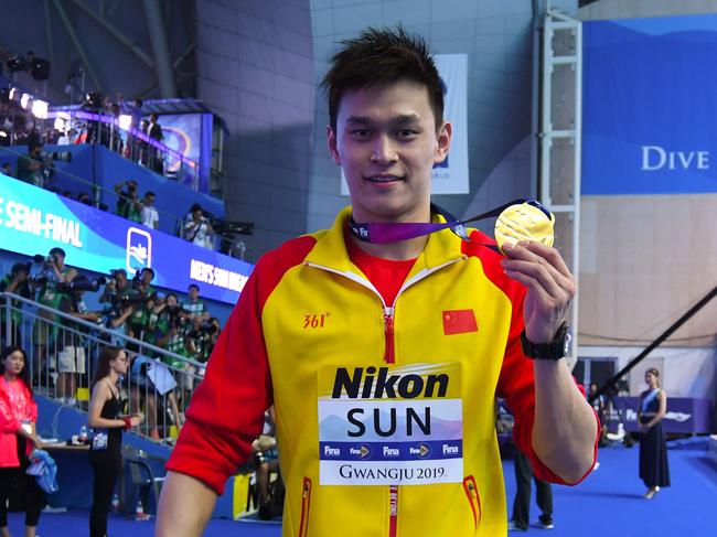 Sun Yang was suspended for the same substance the Chinese swimmers have been accused of taking. Picture: AFP