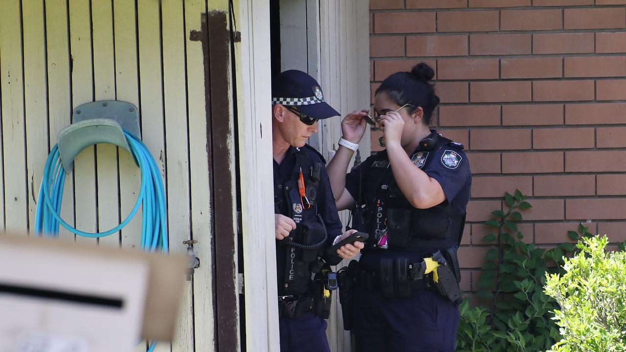 Police investigate the scene after the boy, 1, was taken from his home by a man known to him earlier this year.