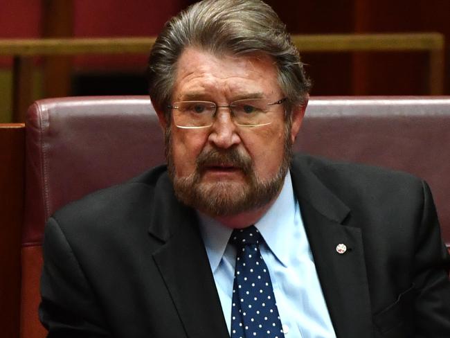 Senator Derryn Hinch is refusing to back the remainder of the company tax cut package. Picture: AAP Image/Mick Tsikas