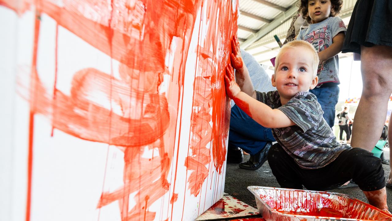 Children had at absolute blast at Messy Play Nambour on Wednesday. Photo: Joseph Byford Photography