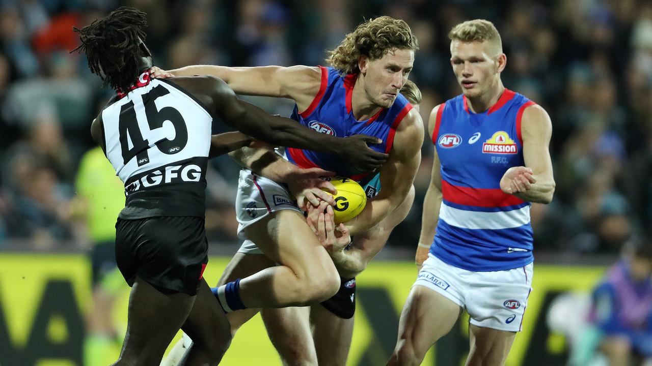 The Bulldogs and Power will kick off Round 23. (Photo by Sarah Reed/AFL Photos via Getty Images)