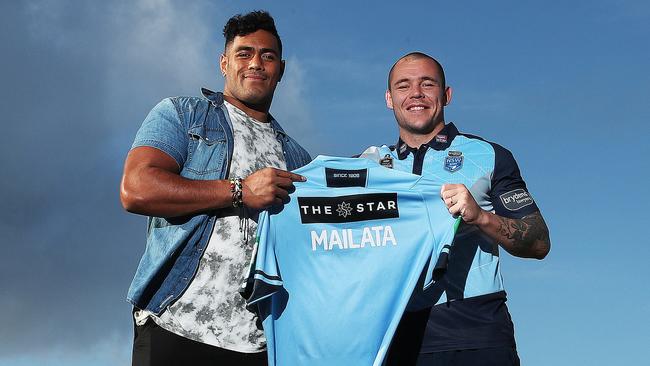 Jordan Mailata even makes David Klemmer look small. (Phil Hillyard)