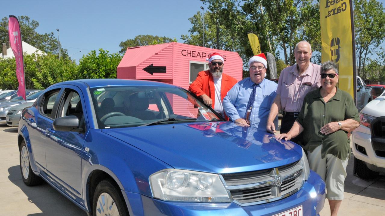 From left: Les Hollist, Derek Tuffield, Alan Chandler, Evelyn Chandler.