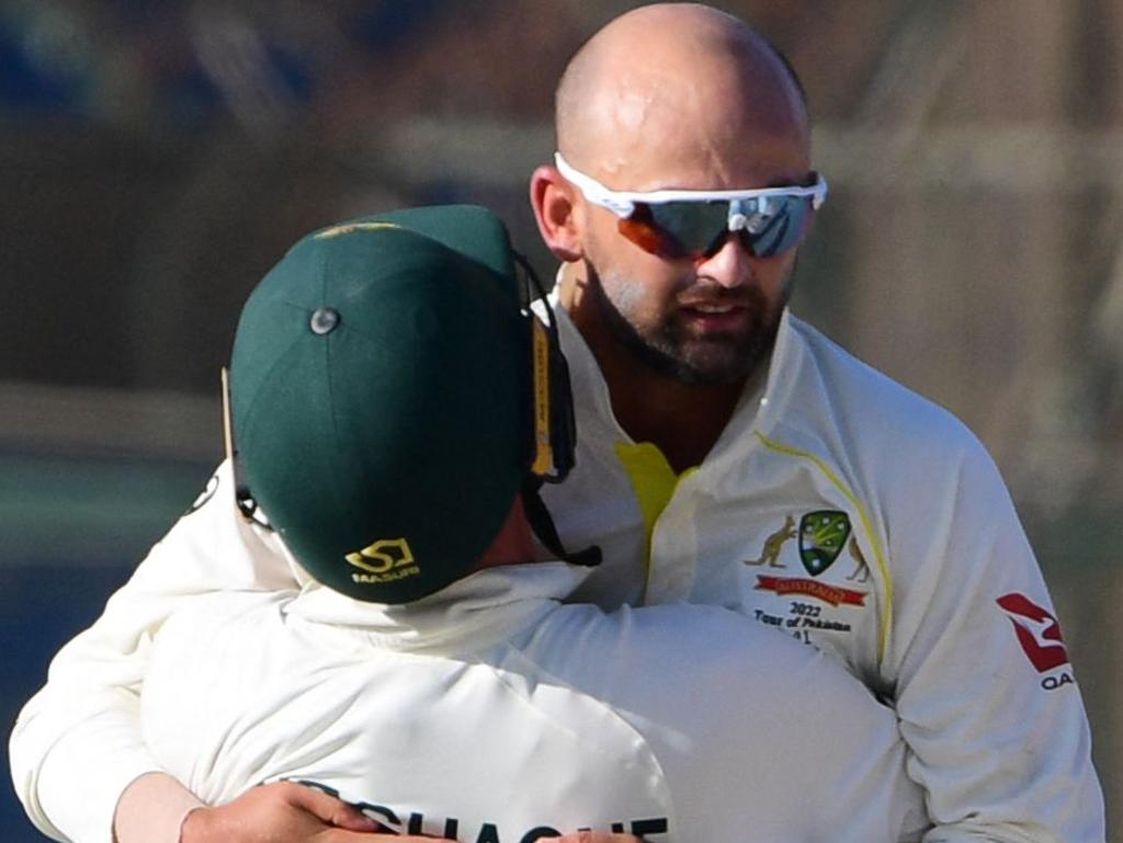 Nathan Lyon loomed as the hero for the Aussies. Picture: AFP