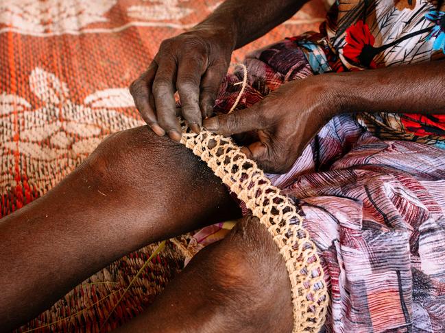 Weavings from Bula ‘bula Arts, 400km west of Darwin.