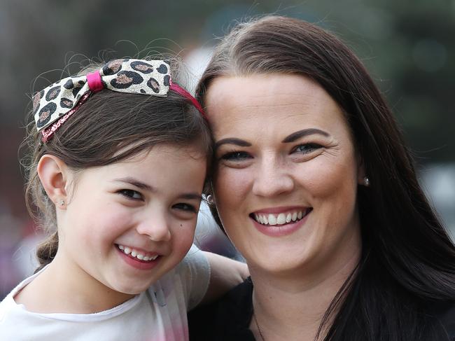 A young Northern Beaches girl helped save her mum's life after she had Ôblacked outÕ from carbon monoxide poisoning caused by a faulty heater. Liliana Taione, 5, of Frenchs Forest dragged her mum Sacha Whitehead out of their home in June this year and alerted the neighbours. Picture: David Swift.