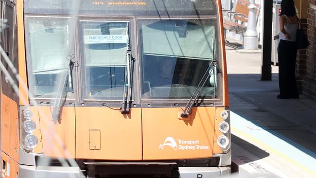 DAILY TELEGRAPH. NOVEMBER 26, 2024. Pictured is a generic photo of a train driver today on the Inner West to City line Sydney. Picture: Tim Hunter.