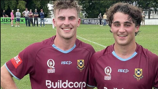 Hugo Perceval and Fergus Nasser of UQ.