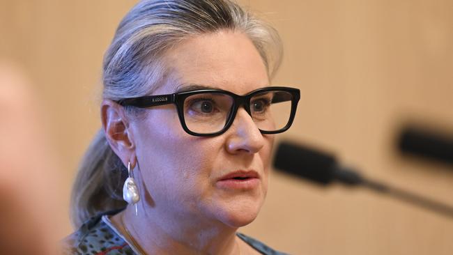 Senator Hollie Hughes claimed the PM ‘purposely’ timed his Townsville trip in order to miss the parliament sitting. Picture: NCA NewsWire / Martin Ollman