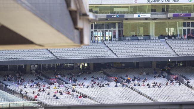 Crowd testing at the MCG ahead of the Boxing Day Test. Picture: Wayne Taylor