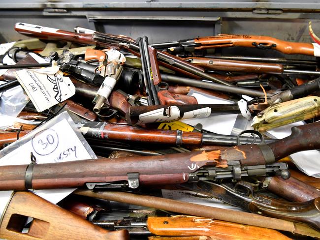 The number of guns owned by civilians has soared by 25 per cent since the Port Arthur massacre in 1996 to around 4 million, according to the Australia Institute. Picture: AAP /Darren England