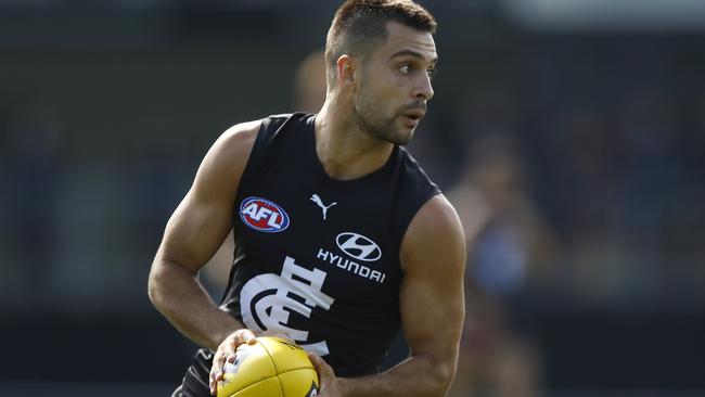 Michael Gibbons has been training hard during the AFL’s coronavirus-enforced shutdown. Picture: Getty