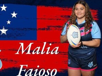 Malia Faioso of the Samoa U18s at the Harmony Cup. Picture: Contributed