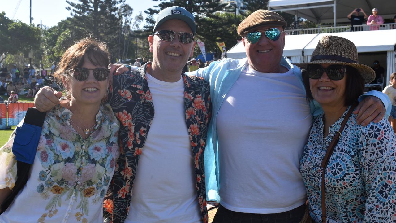 Kathleen, Andew, Lex and Sue at the 2022 Caloundra Music Festival. Photo: Elizabeth Neil