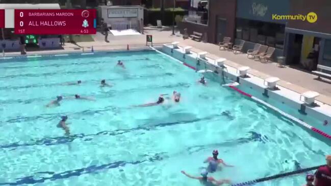 Replay: Barbarians Maroon v All Hallows School (Middle School SF) -  Water Polo Queensland All Schools Championships