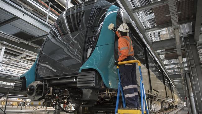 One of the Sydney Metro trains soon to be in operation.