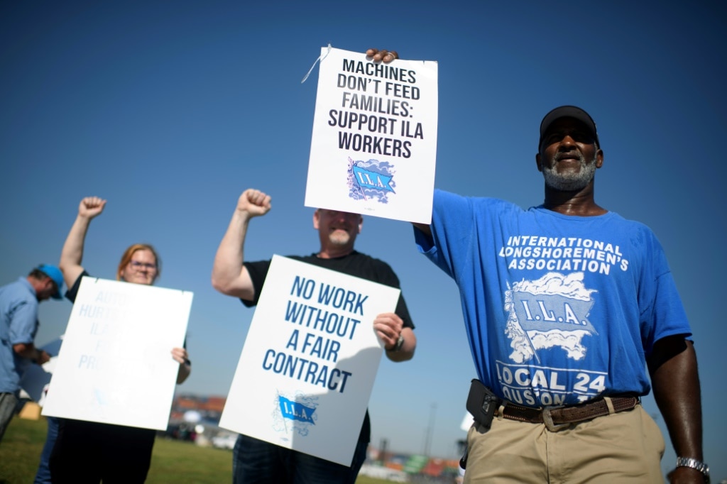 US dockworkers launch mass strike a month before election