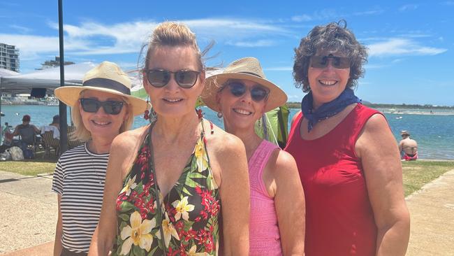 Susan Barnes, Jo Roberts, Anne Botting and Jacinta Gatto at Australia Day celebrations for 2023 at Cotton Tree.