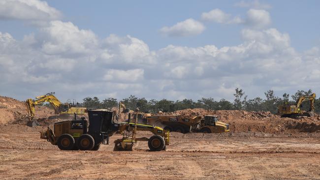 Works underway at the Core Lithium’s BP33 Underground Mine near Darwin. Picture: Fia Walsh