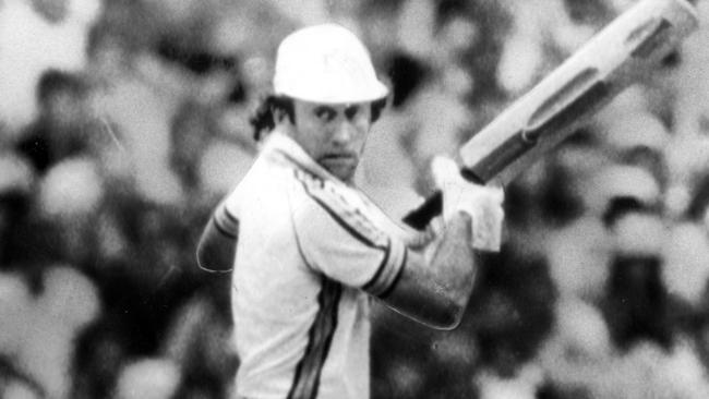 Ian Chappell playing for Australia in a World Series Cup match against England in 1979.