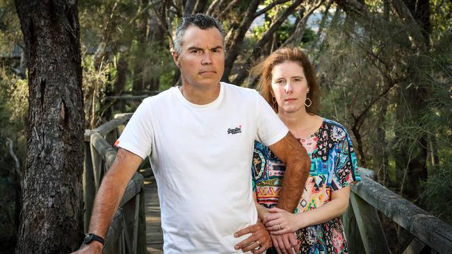 Steve Kaless with his wife Tam Lindsey. Picture: Colin Murty/The Australian