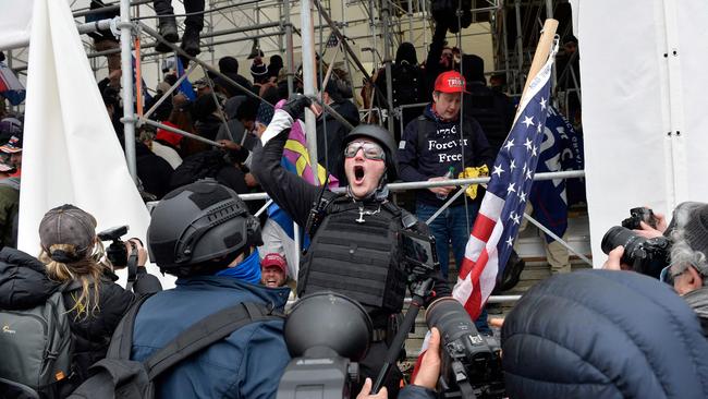 On January 06, 2021 supporters of Donald Trump stormed the US Capitol, attempting to shut down Congress. Picture: Joseph Prezioso / AFP