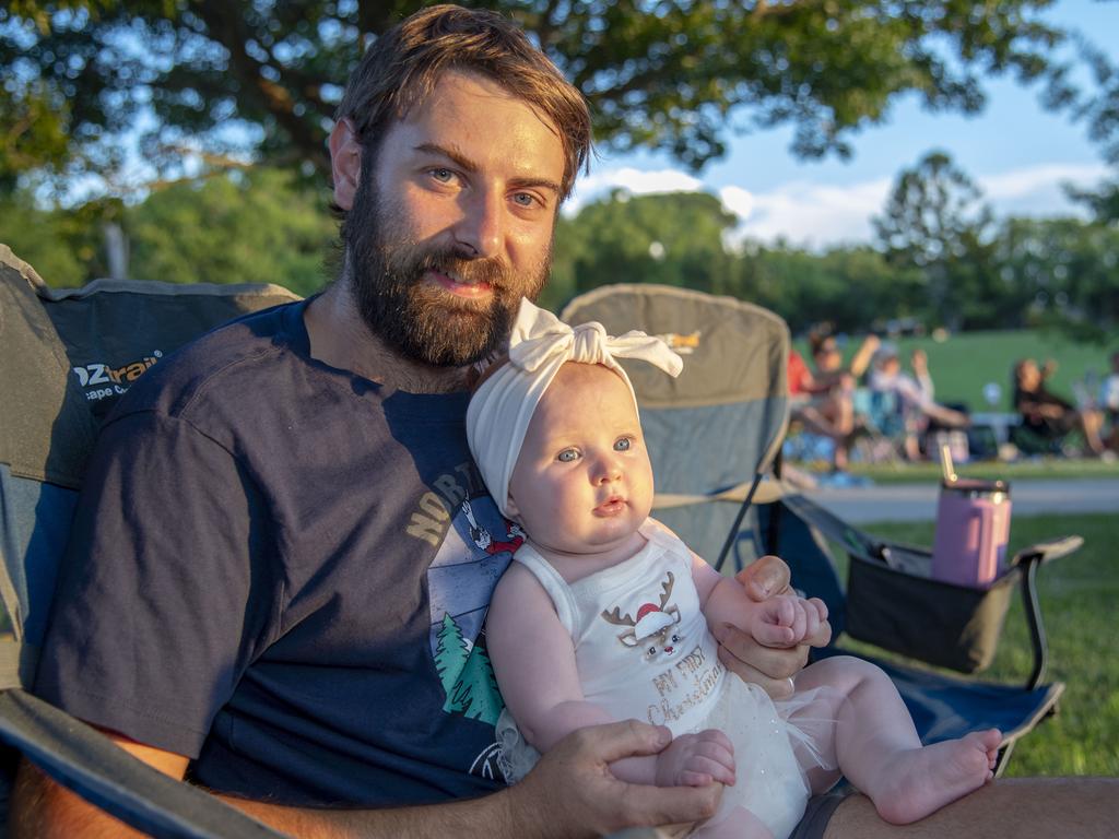 Jake and Piper Naumann. Triple M Mayoral Carols by Candlelight. Sunday 8th December, 2024. Picture: Nev Madsen.