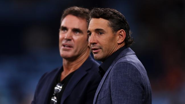 NSW Blues coach Brad Fittler and Queensland Maroons coach Billy Slater. Picture: Getty Images