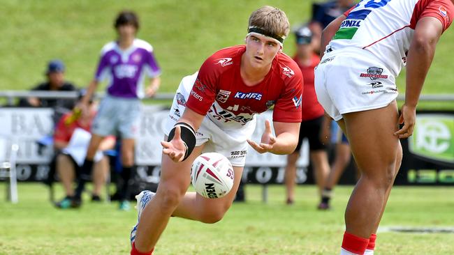 Redcliffe Dolphins player Jack Cameron Norths Devils v Redcliffe Dolphins in Meninga Cup Sunday March 27, 2022. Picture, John Gass