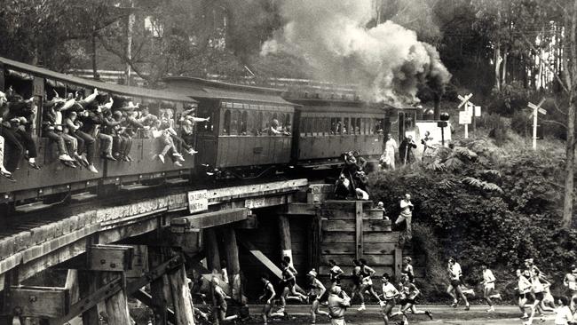 The Puffing Billy Great Train Race in 1986.