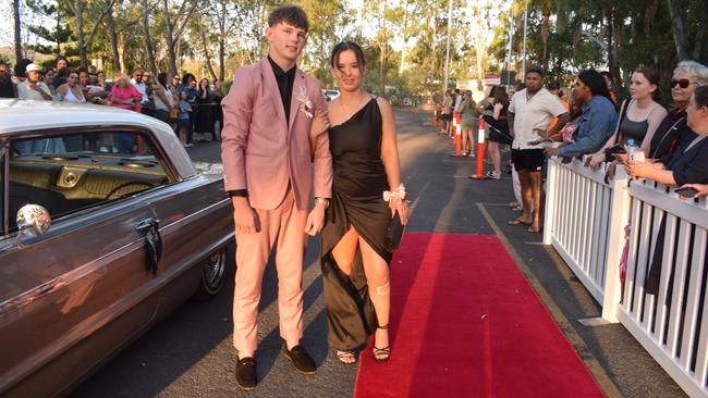Jhett Howard and Chloe Guy at the North Rockhampton High School Formal 2023.