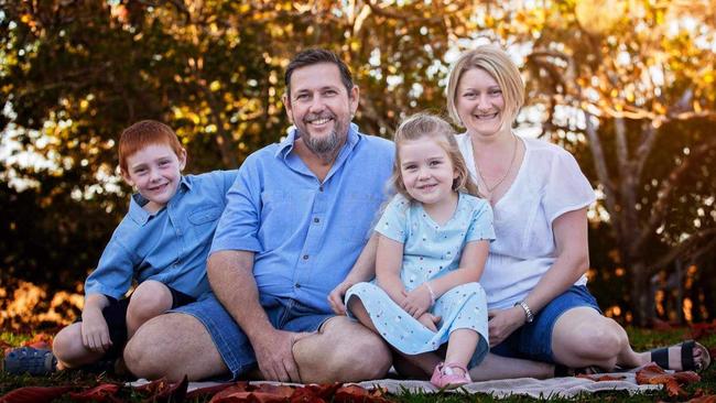 The Nunn family – Bradley, Tony, Lauren and Bronwyn. Picture: Contributed