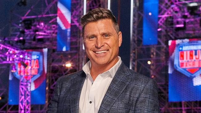 Shane Crawford is part of the Ninja Warrior Australia hosting team in 2020 Picture: Channel 9