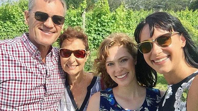 Killed... The Falkholt family pictured before the tragedy. Picture: Facebook