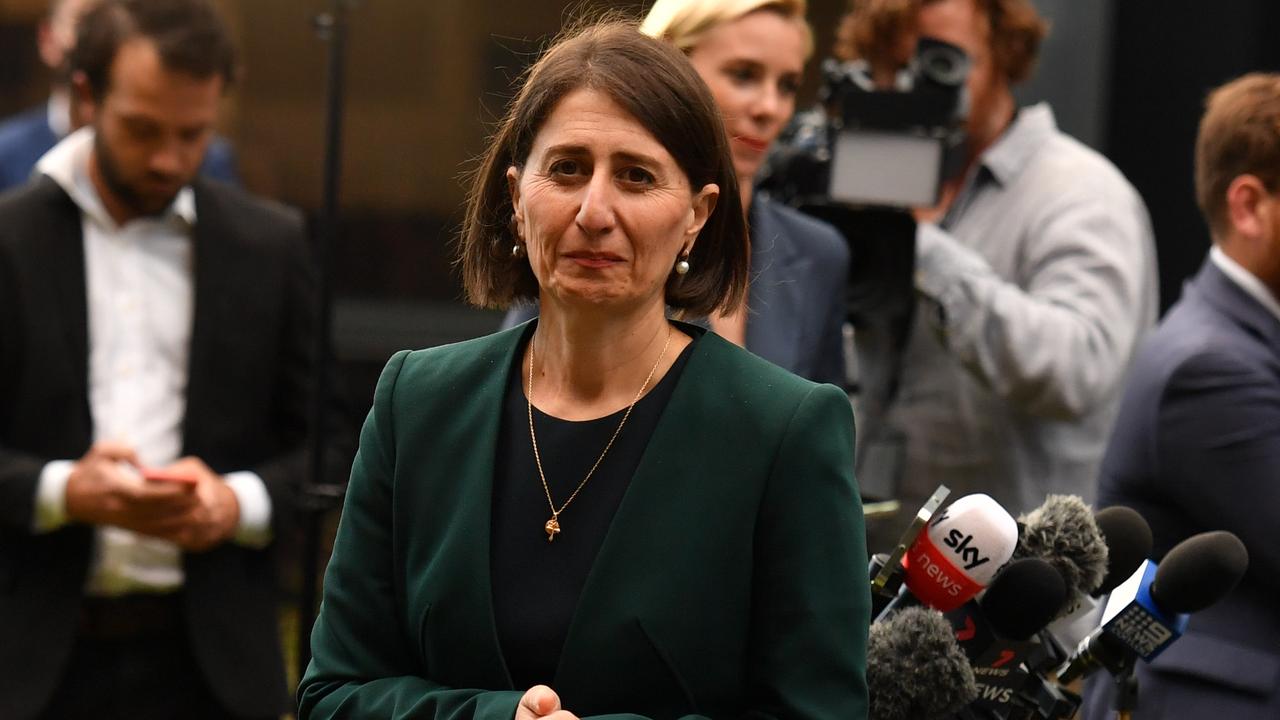 NSW Premier Gladys Berejiklian during a press conference on Monday. Picture: Sam Mooy/Getty Images