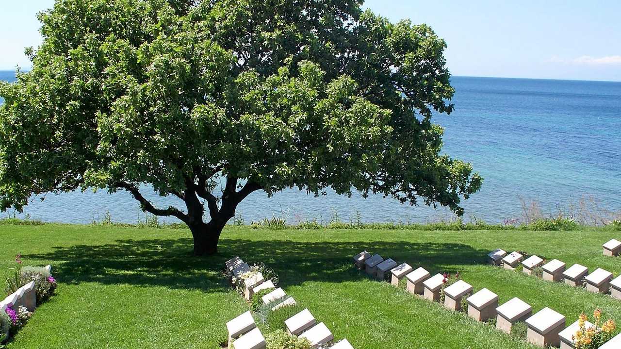 Gravestones are a reminder of Anzac Cove's tragic history. Picture: Chris Gilmore