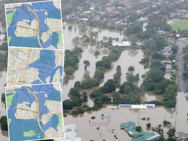 Brisbane flood mapping for Cyclone Alfred