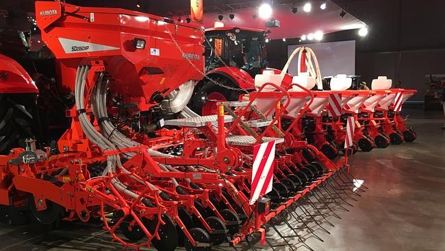 Powerful range: Kubota tillage equipment launched in Australia this month will be displayed.