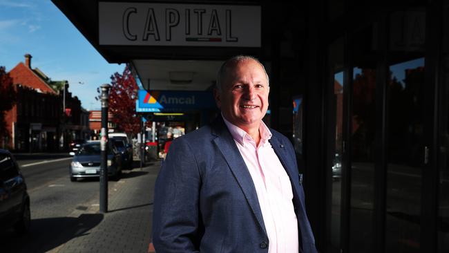 Marti Zucco on the North Hobart restaurant strip. Marti Zucco has become the longest serving Hobart City Council alderman having been elected in 1992. Picture: NIKKI DAVIS-JONES