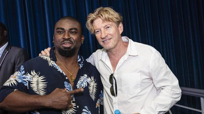 Spit actor/producer David Wenham with extra Daniel Jnr Nwankwo at a special Q&amp;A screening of Spit at BCC Cinemas Toowoomba Strand, Tuesday, February 11, 2025. Picture: Kevin Farmer